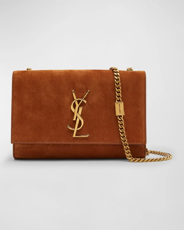 Durable And Fashionable Bags For Daily Use Kate Small Reversible YSL Crossbody Bag in Suede