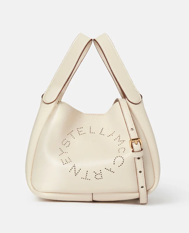 Elegant And On-Sale Evening Bags - Logo Double Top Handle Crossbody Bag, Woman, Magnolia white
