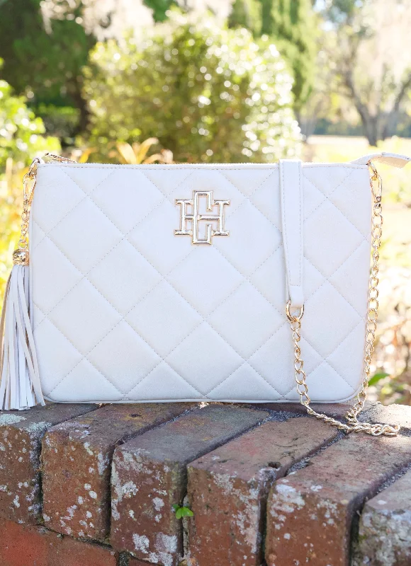 Vintage-Inspired Style Offers Madelyn Crossbody Cream Quilted LD