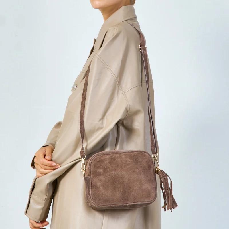 Stylish Yet Affordable Bags Suede crossbody bag with tassel wholesale