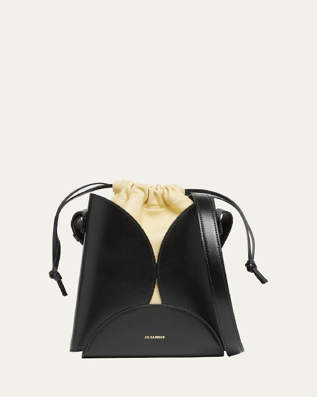 Classic Modern Offers Ellipse Drawstring Calfskin Crossbody Bag