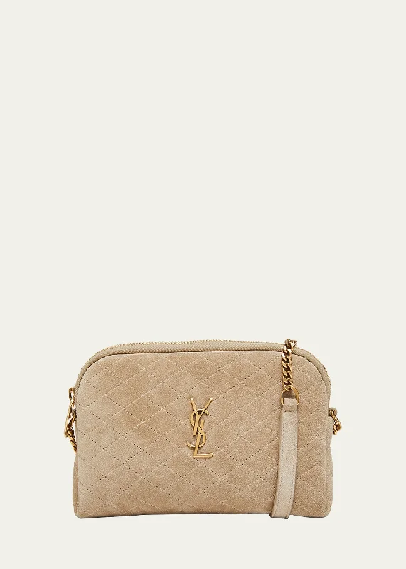 Huge Price Cut Gaby Mini YSL Crossbody Bag in Quilted Suede