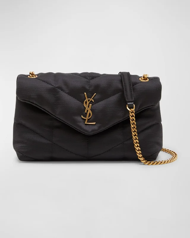 Flash Sale On Premium Bags Lou Puffer Toy YSL Crossbody Bag in Quilted Satin