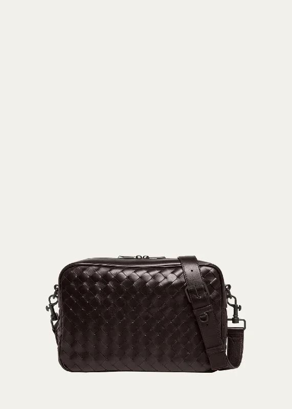 Fashionable Comfort Promotions Men's Intrecciato Medium Crossbody Bag