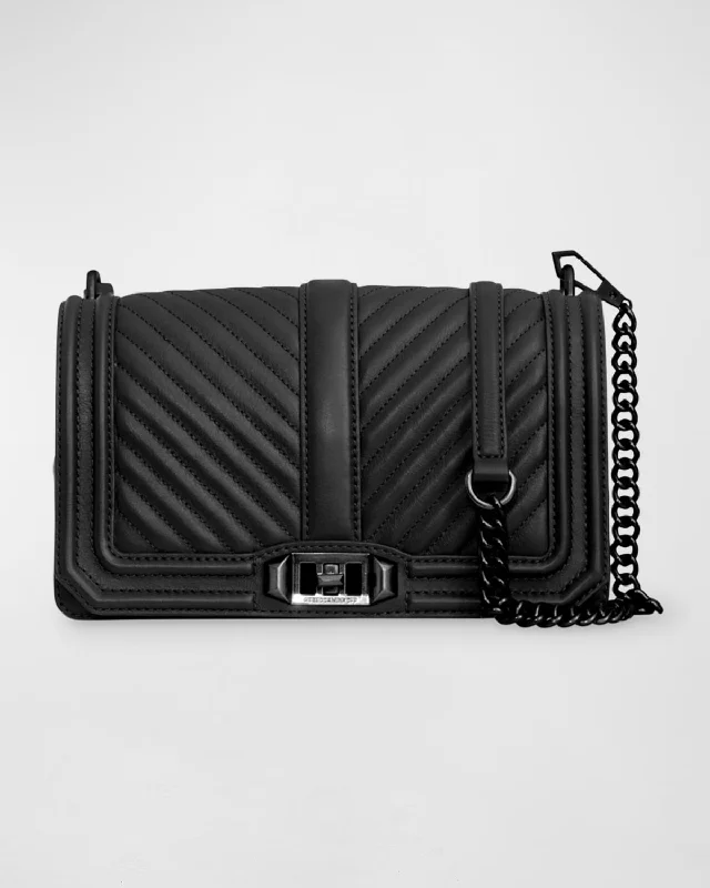 Imeless Style Love Chevron-Quilted Crossbody Bag