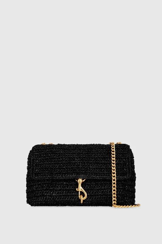 Tote Bag For Office Use Edie Medium Crossbody Bag In Black/Antique Brass