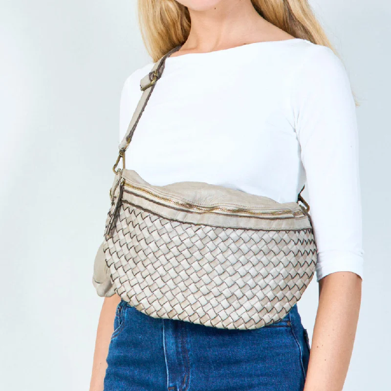 Valentine's Special Handwoven leather crossbody bag wholesale