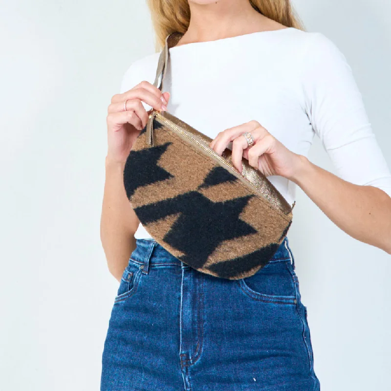 Essentials On Sale Geometric wool crossbody bag wholesale