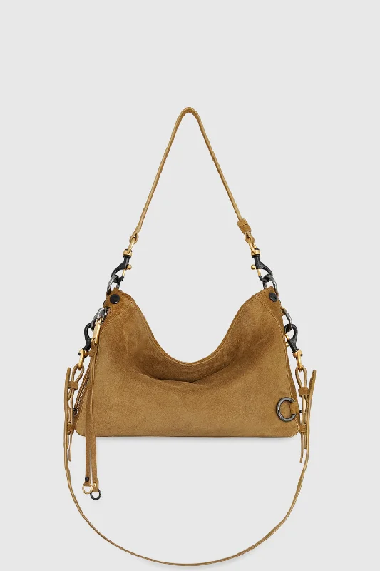 Chic Styles M.A.B. Crossbody Bag In Honey