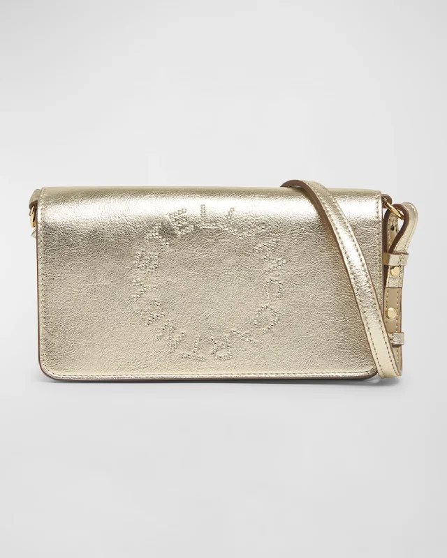 Exclusive Discounts Mini Logo Metallic Alter Crossbody Bag