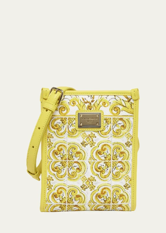 Find Your Unique Flair Mini Maiolica Canvas Crossbody Bag