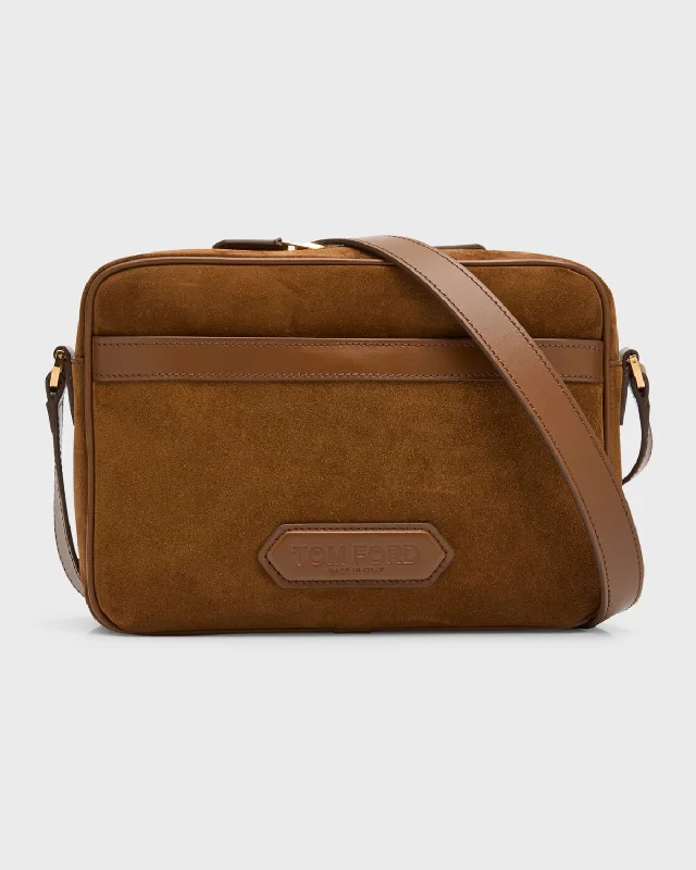 Stylish Bags For Fashion Influencers And Bloggers Men's Small Suede Crossbody Bag