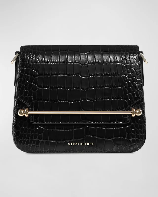 Wholesale Bags For Resellers Ace Mini Croc-Embossed Crossbody Bag