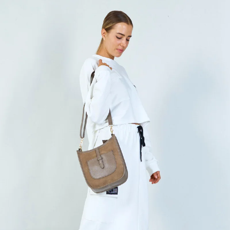 Imeless Style Suede and leather crossbody bags wholesale