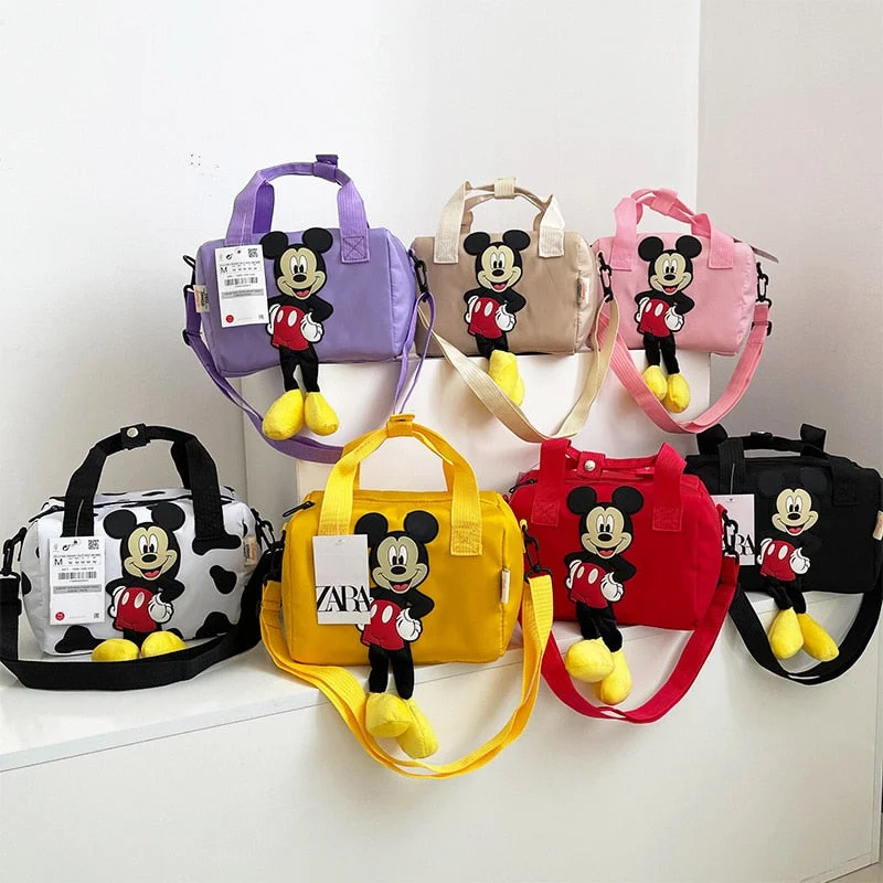 Affordable Bags 2023 New Disney Shoulder Bags Cartoons Mickey Mouse Nylon Bag Women Messenger Bag Cute Anime Fashion Handbag Gifts for A Girls