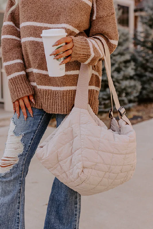 Minimalist Leather Bag For Modern Aesthetics Aim Higher Puffer Tote