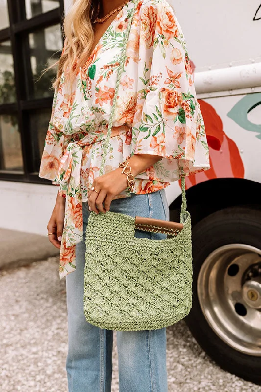 Bags With Tsa-Approved Features Aloha Lifestyle Woven Tote In Seaglass