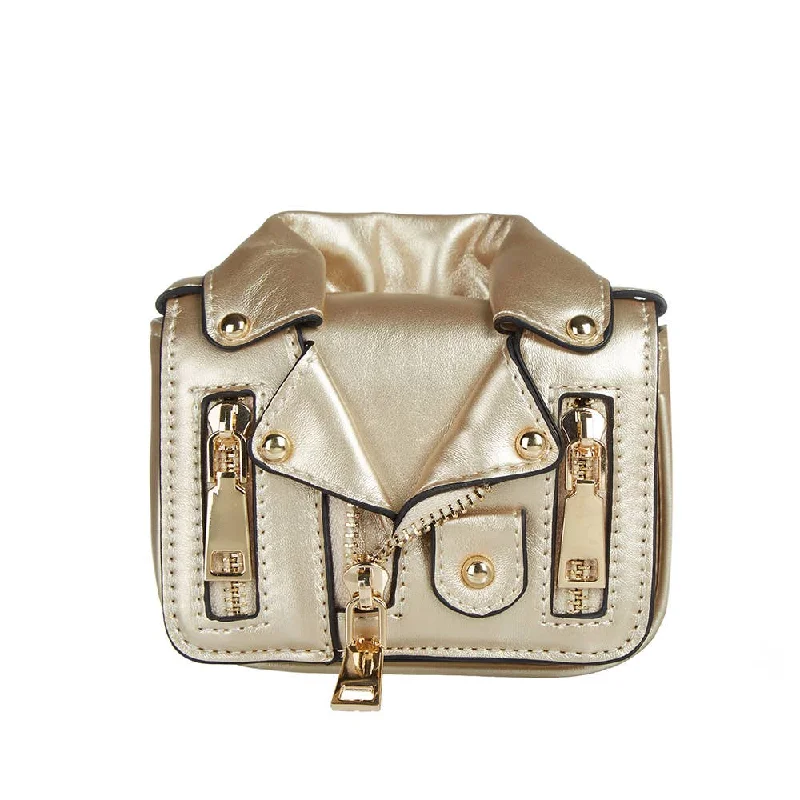 Eco-Friendly Bags For Sustainable Fashion Lovers Gold Motorcycle Jacket Mini Purse