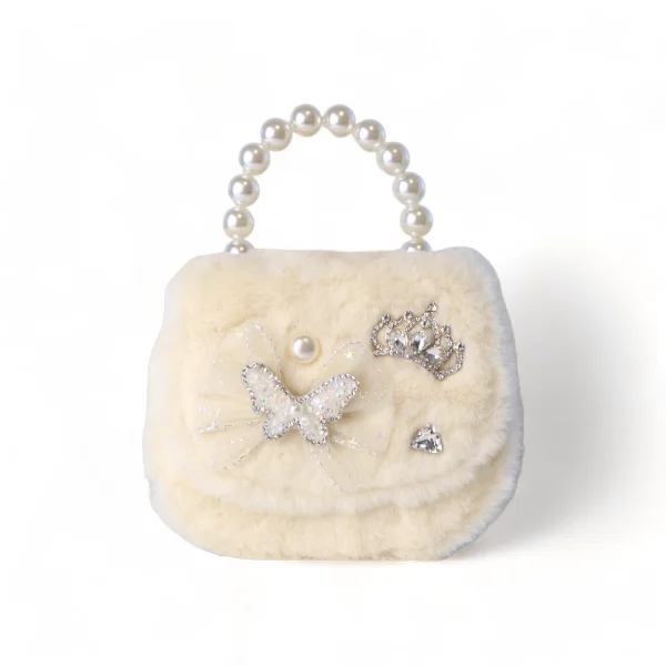 Luxury Bags For Working Professionals Butterfly Furry Purse