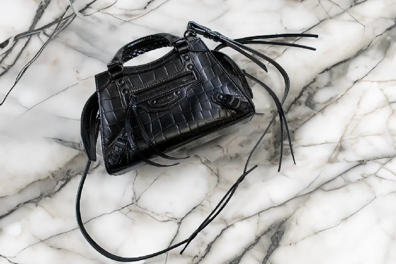 Party Bags For New Year's Eve And Special Occasions Balenciaga Neo Classic Embossed Leather Shoulder Bag