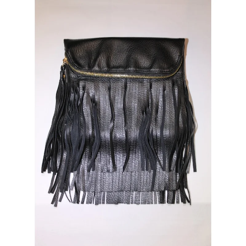 Versatile Bags That Suit Any Outfit Or Event Bari Lynn Foldover Fringe Handbag