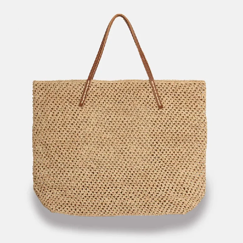 Spacious And Discounted Bags BEBY LACY RAFFIA TOTE