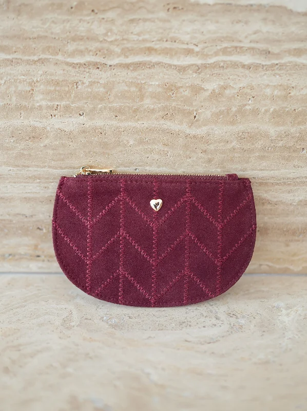Stylish Bags For Fashion Bloggers Burgundy Toina Coin Purse