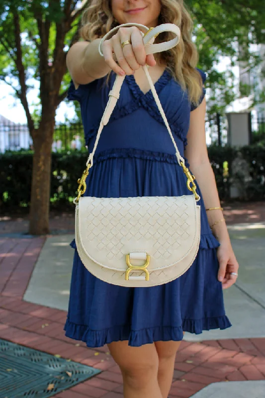 Inspired Bags For Timeless Elegance Caroline Shoulder Bag In Oatmilk