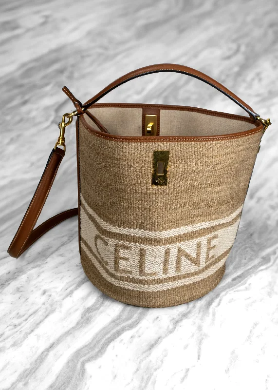 Trendy Bags For Women And Men In 2025 Celine Natural Bucket 16 Bag In Textile