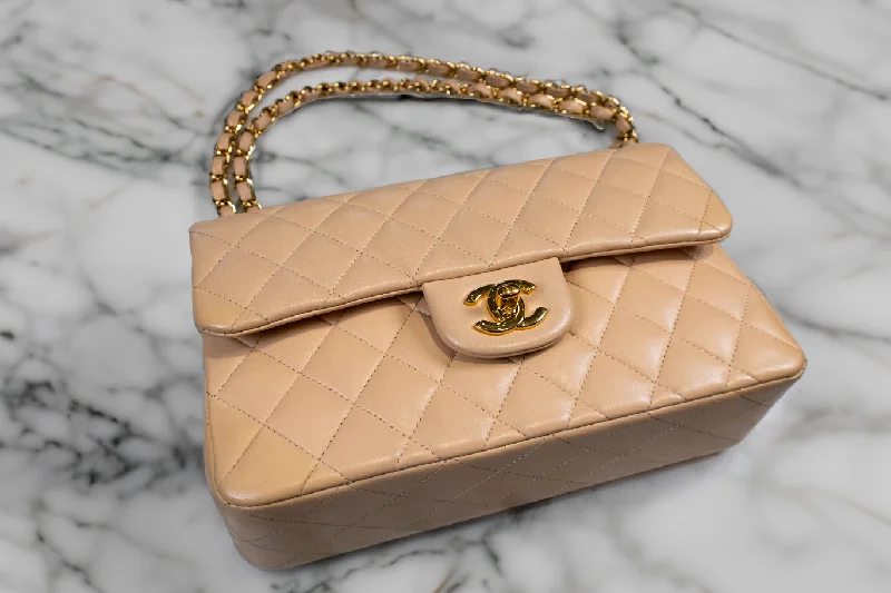 Tsa-Approved Bags For Hassle-Free Airport Security Chanel Beige Quilted Leather Small Vintage Classic Double Flap Bag