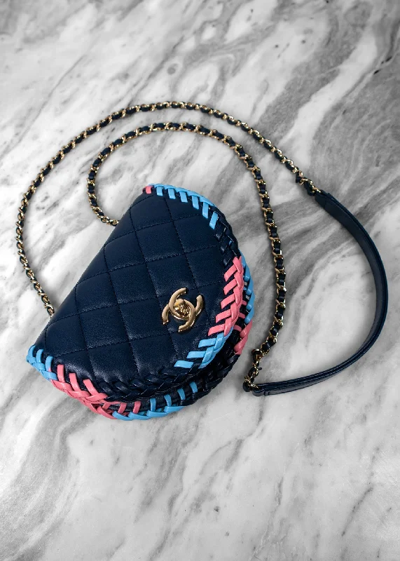 Customizable Bags For Personalized Style Chanel Lambskin Quilted Braided Messenger Flap Bag