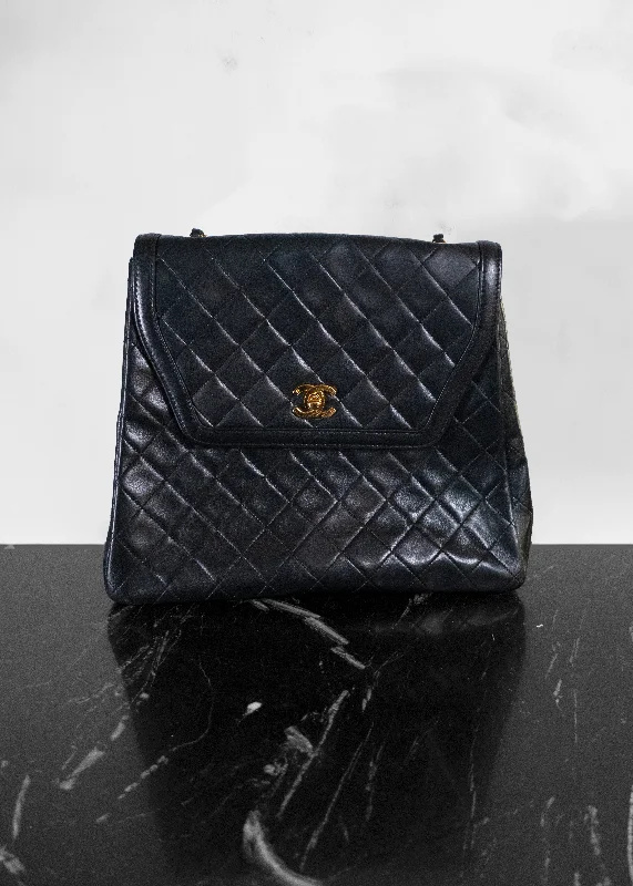 Bag For Luxury Lovers Chanel Lambskin Quilted Single Flap Black