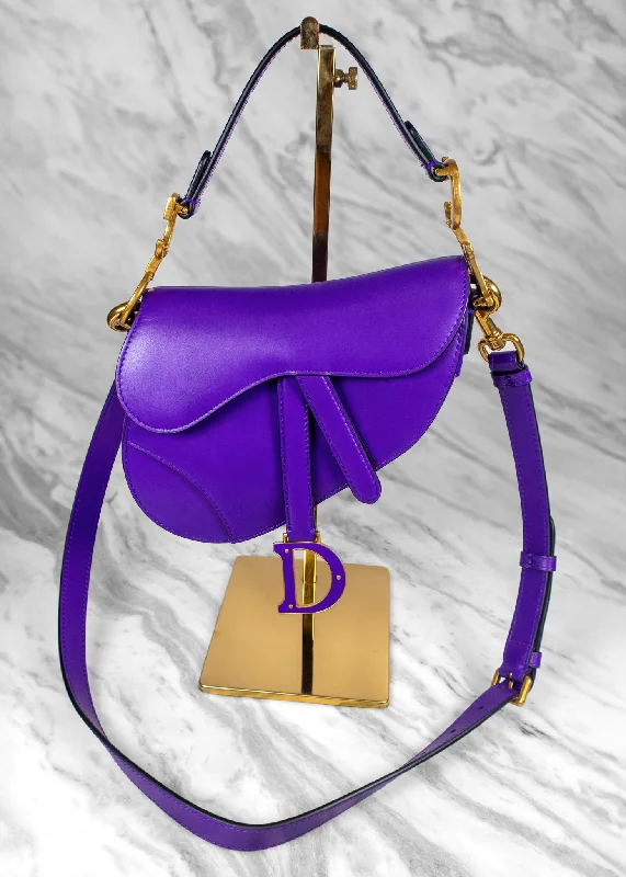 Luxury Bags For Working Professionals Christian Dior Calfskin Saddle Bag With Strap