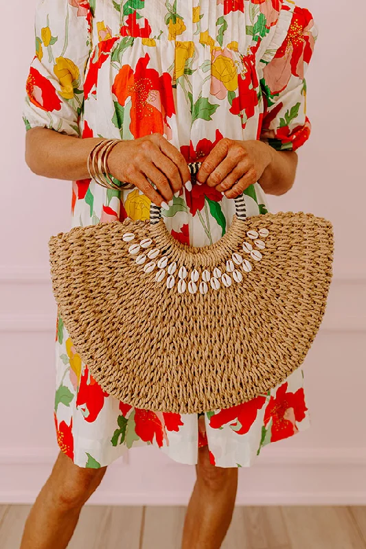Luxury Bags On Sale Coastal Glam Woven Straw Tote