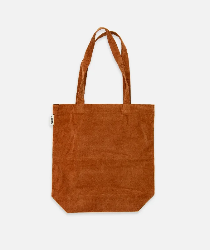 Designer Bags For Luxury Collectors Corduroy Simple Tote - Rust