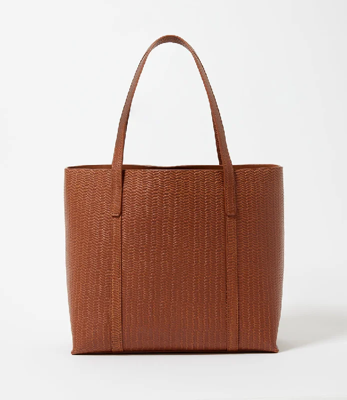 Trendy Bags Embossed Leather Tote