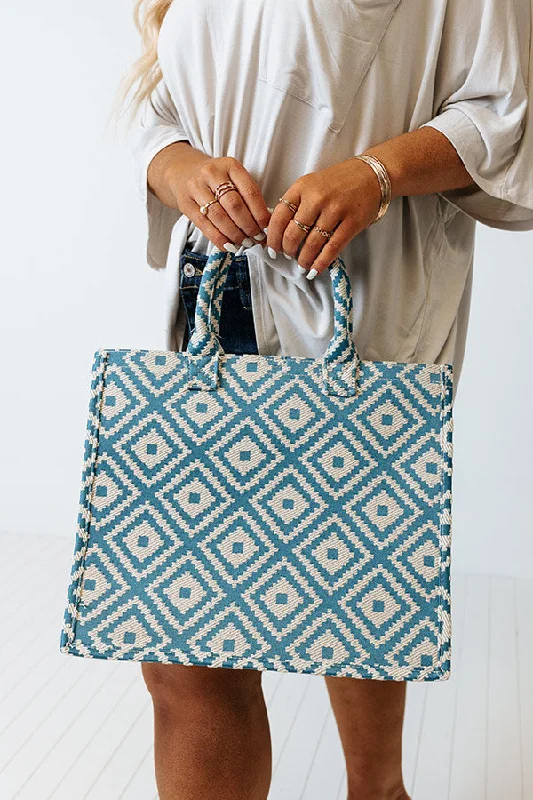 Eco-Friendly Bags For Sustainable Fashion Lovers Every Effort Woven Tote In Teal