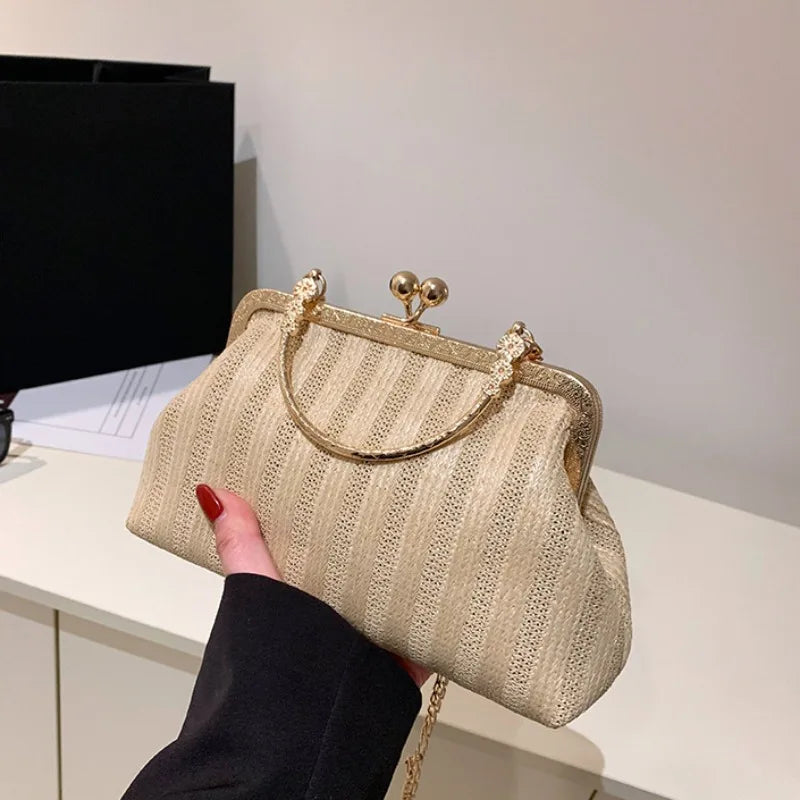 Handbag For Women Fashion Women Evening Bag Brand Party Banquet Glitter Bag for Ladies Exquisite Wedding Clutch Handbag Shoulder Bag Chain Bolsas