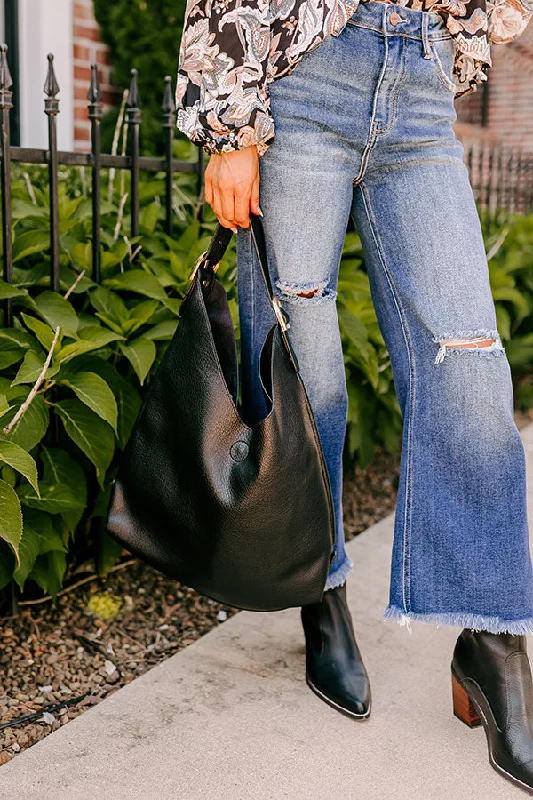 Luxury Bags Girl On The Go Faux Leather Tote in Black