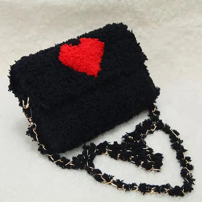 Black (red heart) material package