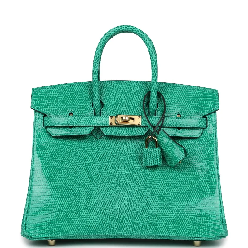 Trendy Bags Hermes Birkin 25 Menthe Varanus Niloticus Lizard Gold Hardware