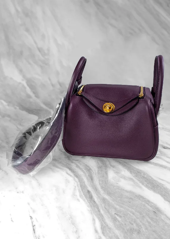 Urban Style Hermès Taurillon Clemence Mini Lindy Bag