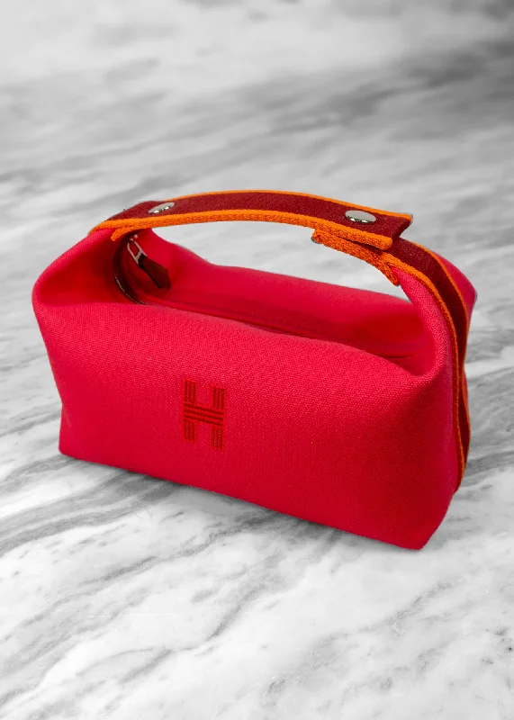 Limited-Time Offer On Trendy Bags Hermès Toile Bride-a-Brac Small Travel Case