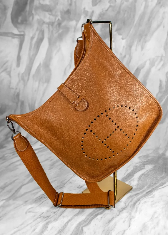 Lightweight Bags For Senior Travelers Hermès Vintage Clemence Evelyne Shoulder Bag