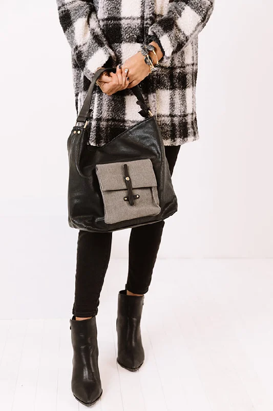 Luxury Bags On Sale In Fashion Faux Leather Tote In Black