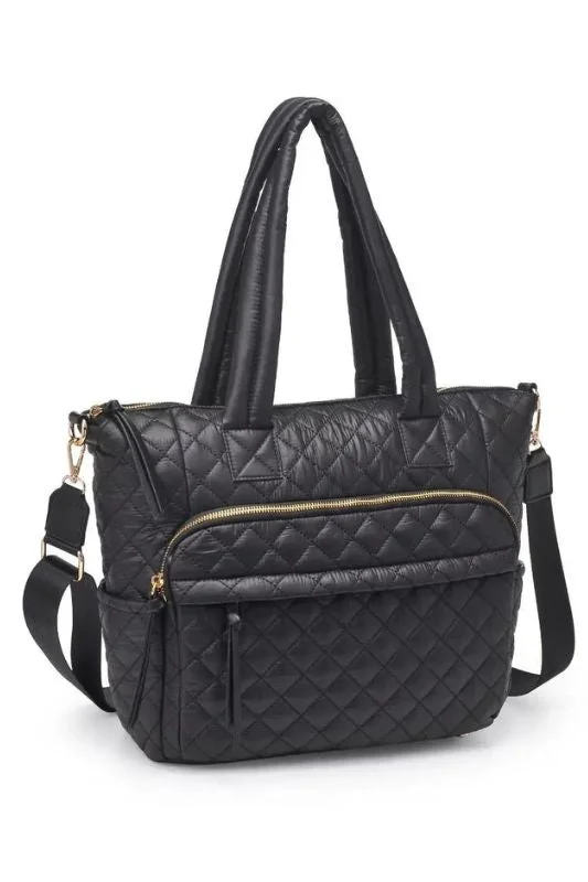 Luxury Bags With Premium Materials And Craftsmanship Jayna Quilted Nylon Tote