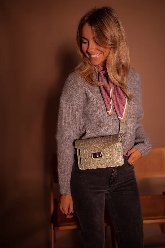 Urban Style Khaki Leather Jaap Bag