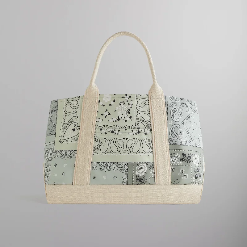 Designer-Inspired Bags At Budget-Friendly Prices Kith Washed Paisley Bandana Tote - Luster