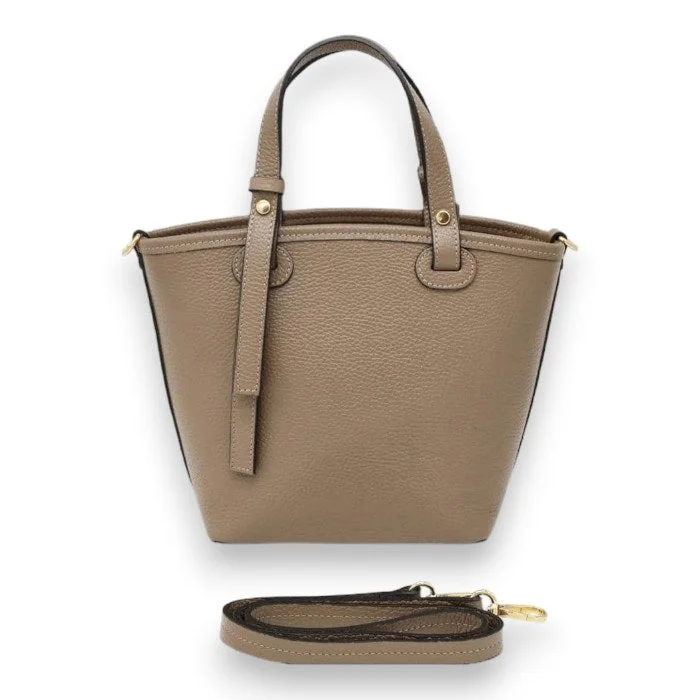 Bag For Luxury Lovers LEATHER HANDBAG WITH CROSSBODY STRAP
