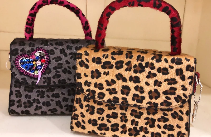 Festival Bags For Concerts And Events Leopard Handle Bag